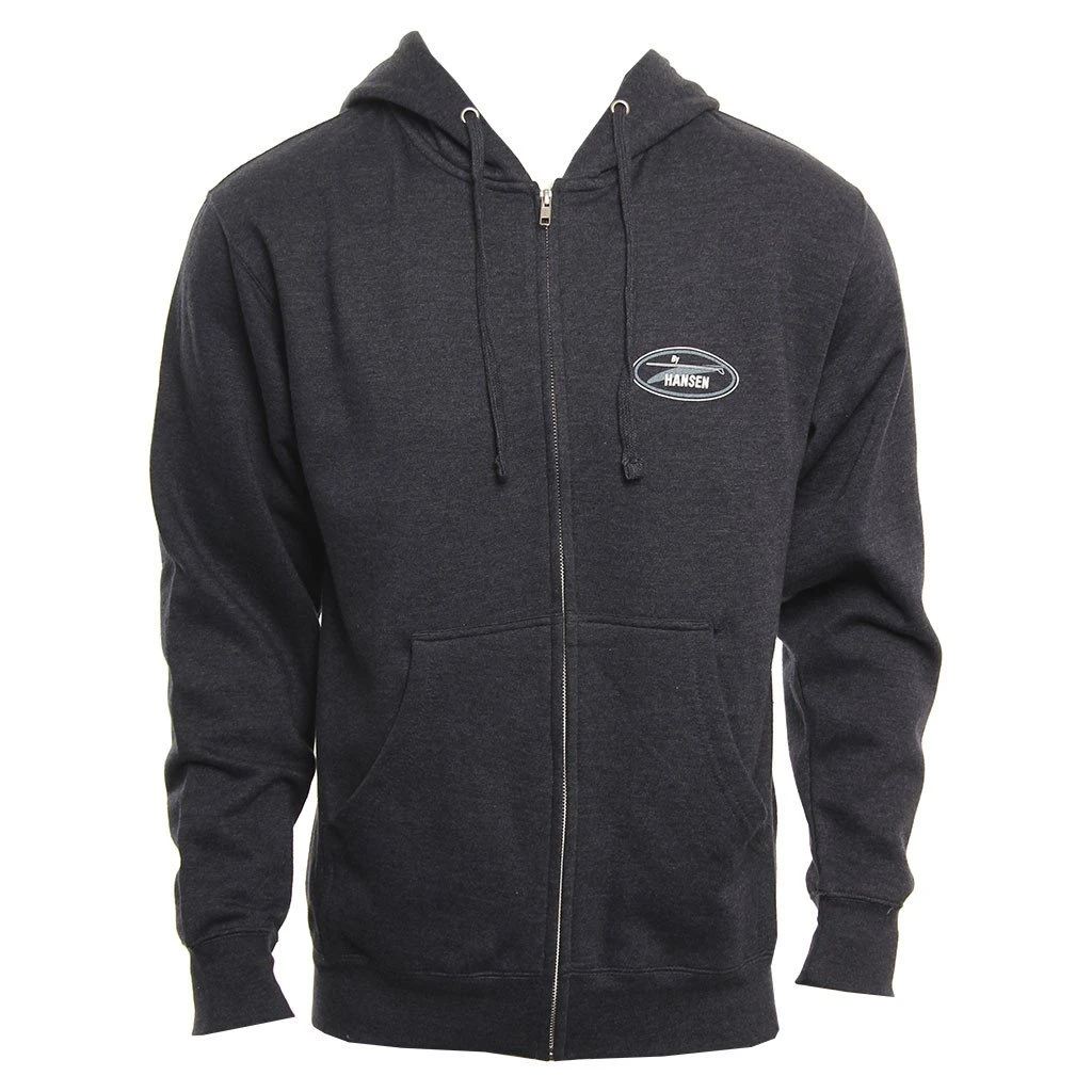 Original Logo Zip In Navy Blue Heather Sweatshirt