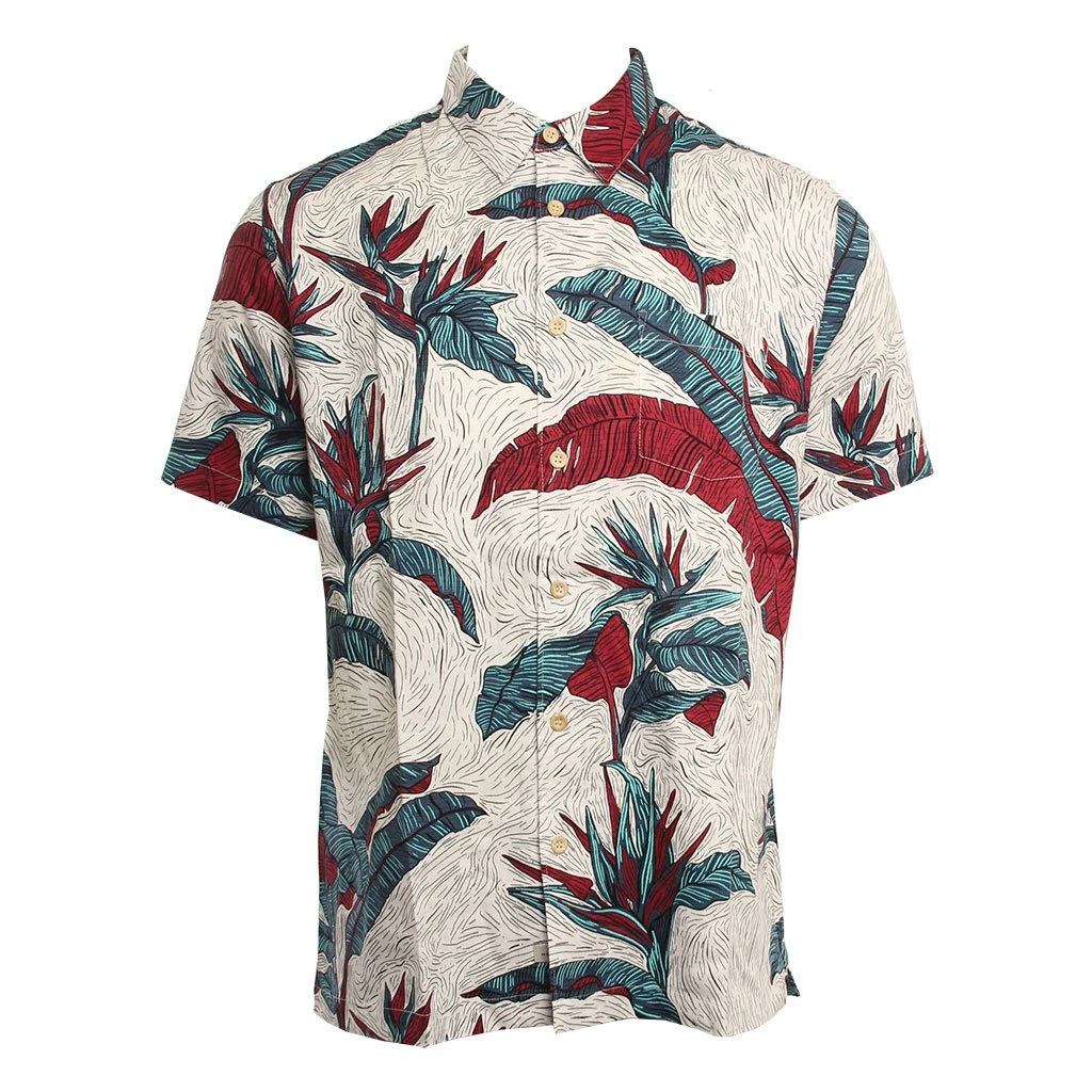 Quiksilver Under Warm Rain In White Woven Shirt