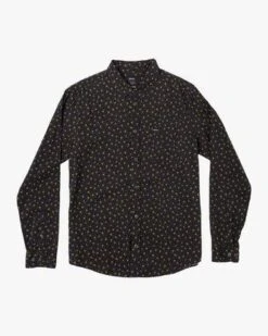 RVCA Prelude Floral In Black Woven Shirt