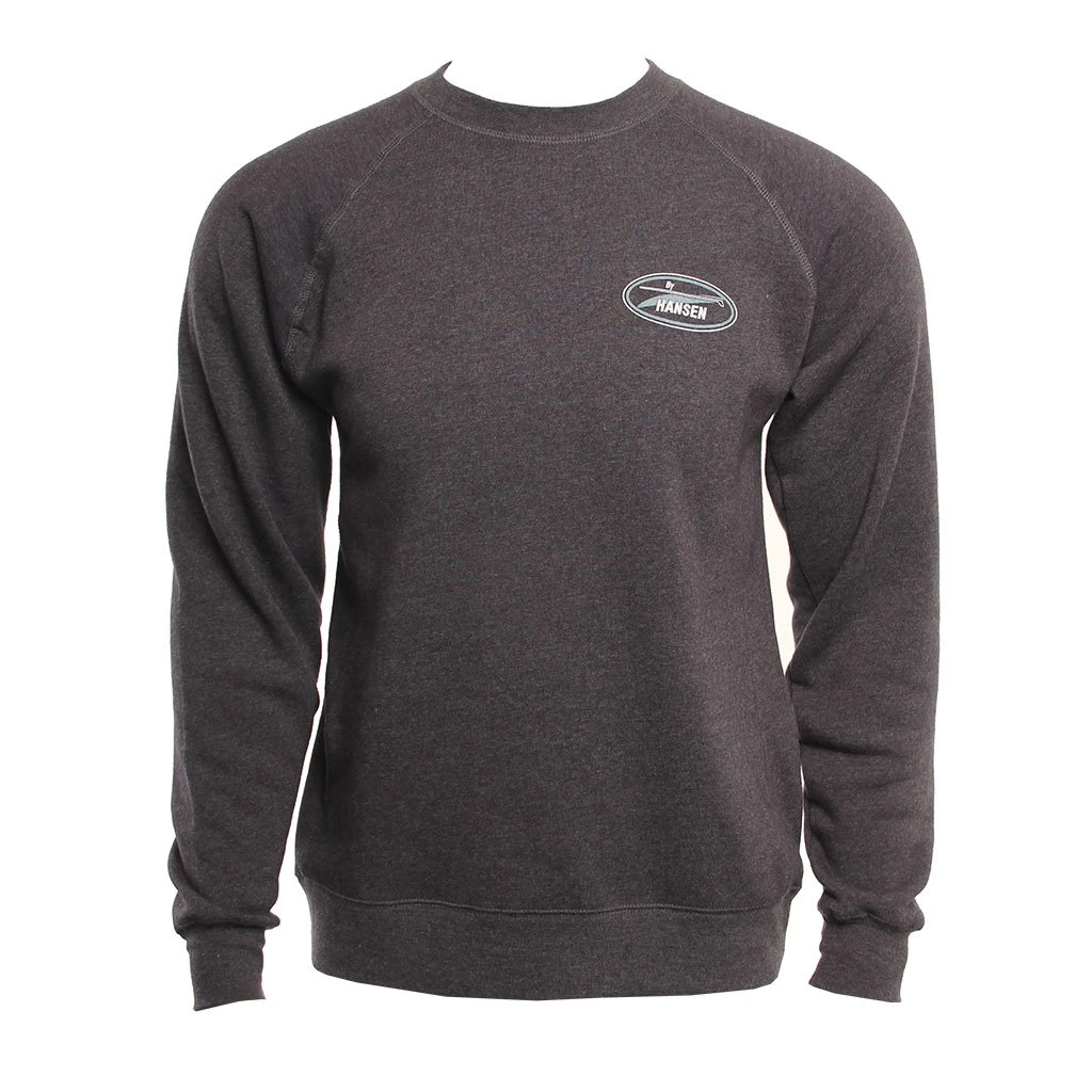 Original Logo Crew In Heather Navy Blue Sweatshirt