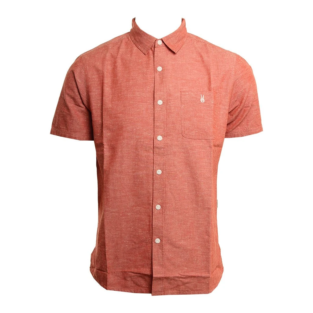 Vissla Sets Eco In Red Woven Shirt