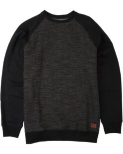 Billabong Balance Crew In Black Sweatshirt