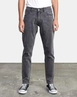 RVCA Denim Daggers In Charcoal