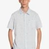 Quiksilver Spilled Rice In Blue Woven Shirt