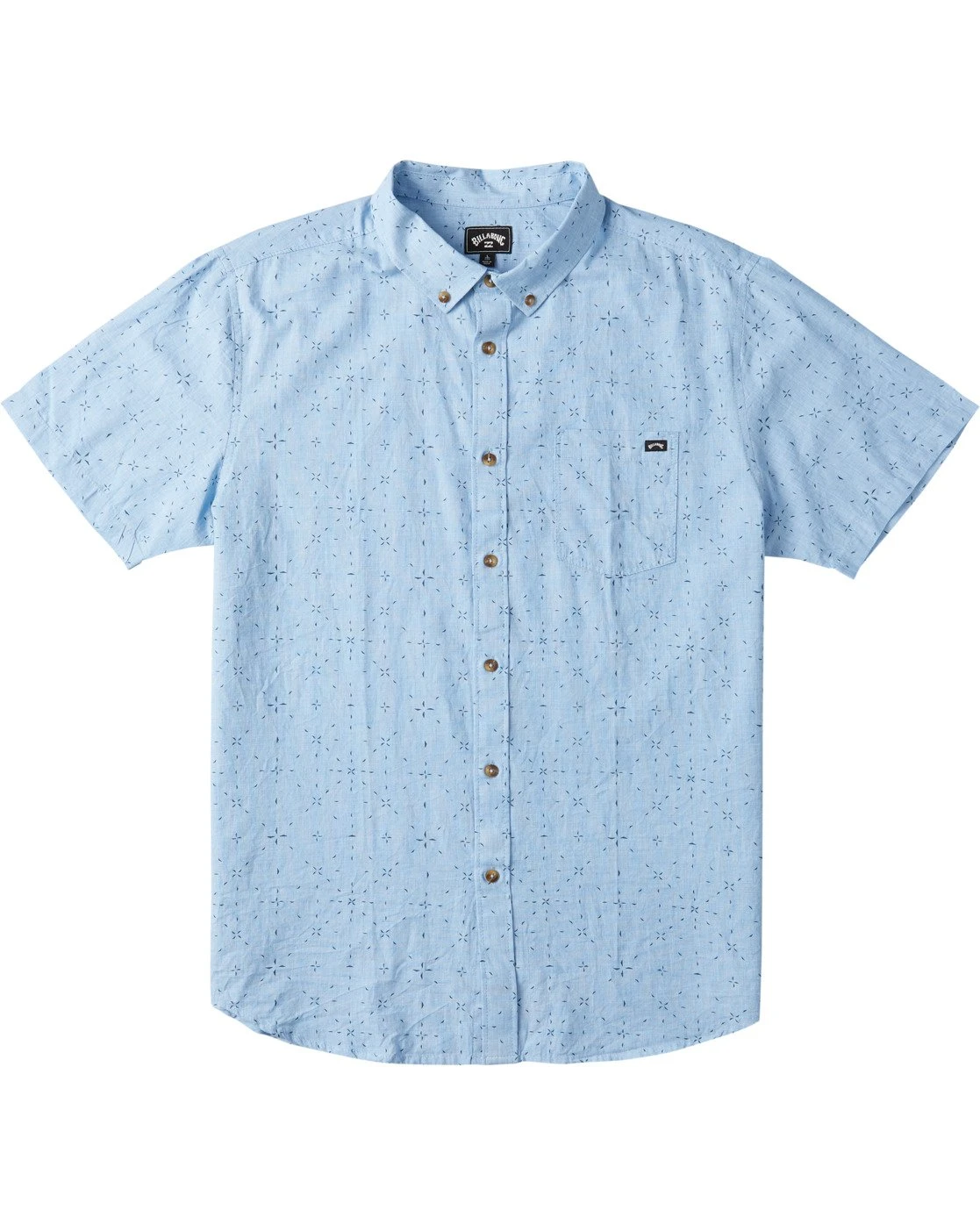 Billabong Sundays Mini In Light Blue Woven Shirt