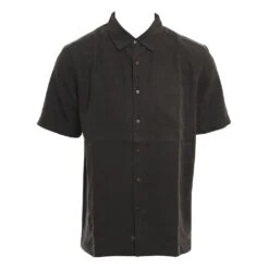 Quiksilver Kelpies Bay In Black Woven Shirt