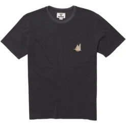 Vissla Flying Scoundrels Pocket Tee Shirt In Phantom (Pha)