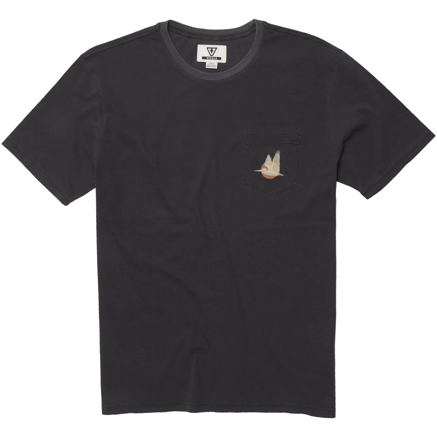 Vissla Flying Scoundrels Pocket Tee Shirt In Phantom (Pha)