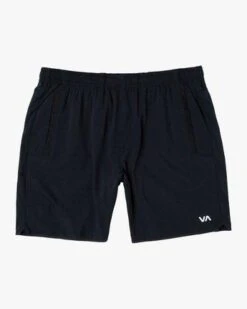 RVCA Yogger Stretch Athletic 17" In Black Shorts