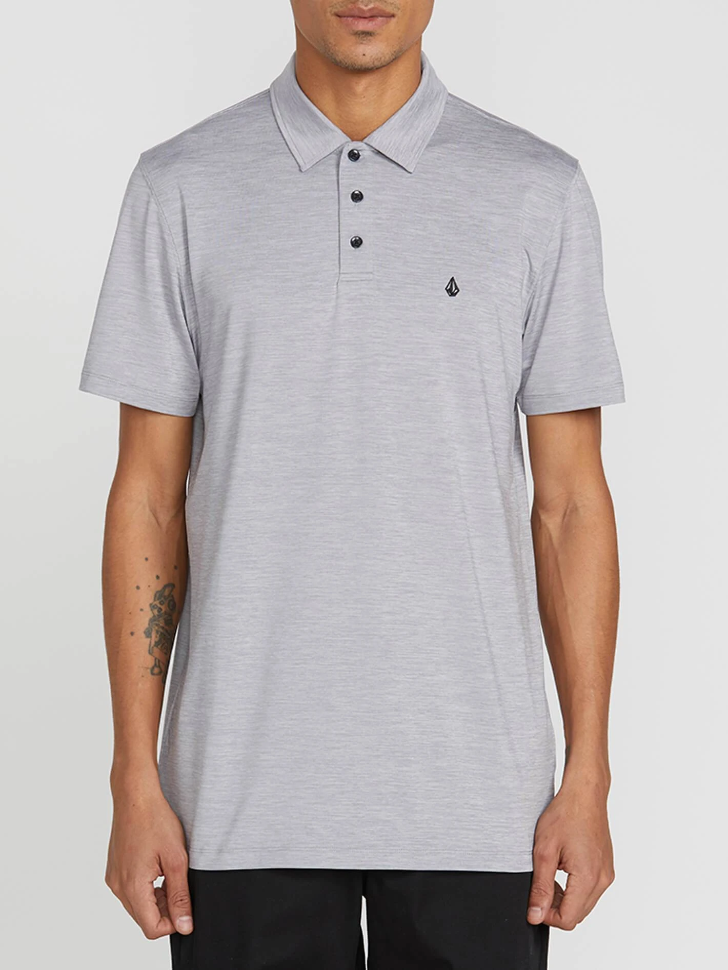 Volcom Wowzer Hazard Performance Polo In Grey